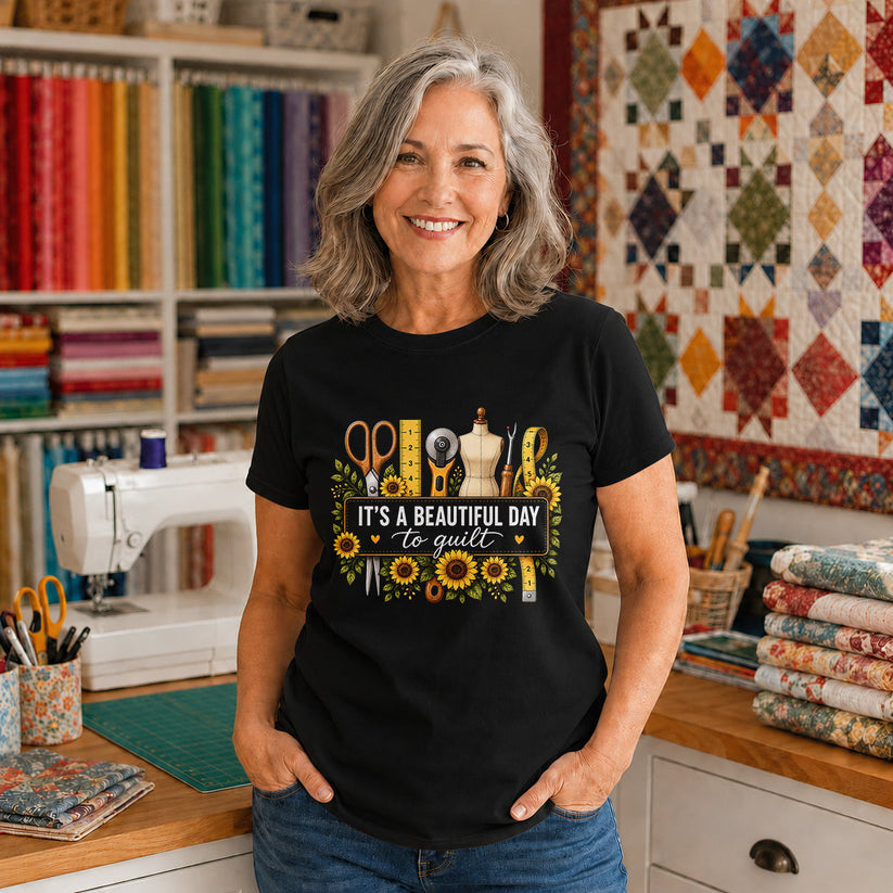 Beautiful Day To Quilt T-shirt