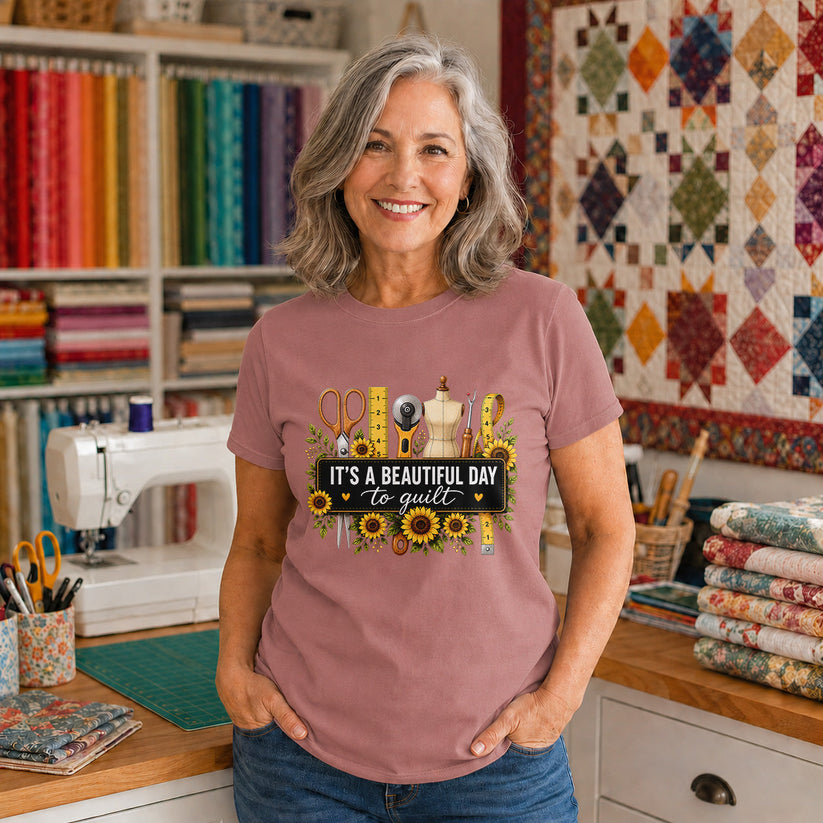 Beautiful Day To Quilt T-shirt