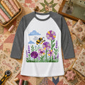 Bee And Patchwork Dresden Flowers With Lavender Raglan Sleeve