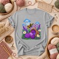Bee With Lavender Yarn Basket T-Shirt