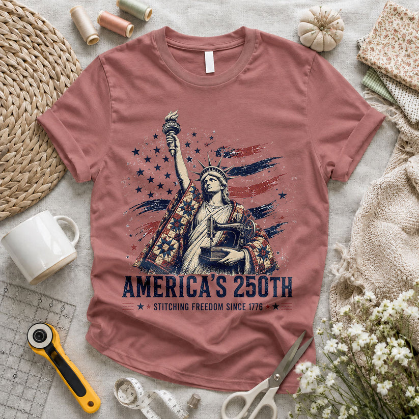 Betsy Ross Quilting American Flag Vintage - Pink view 2