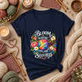 Bloom Where You Are Stitched Women's V-Neck
