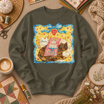 Cat Blanket Long Sleeve - Military Green