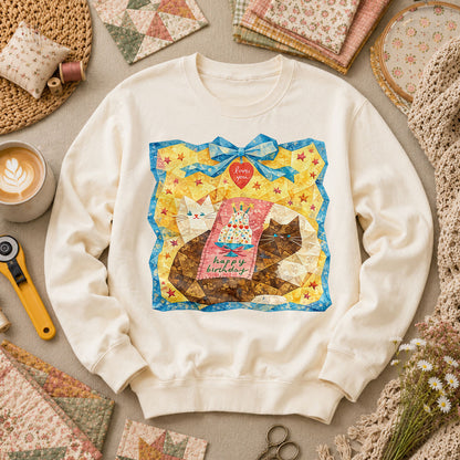 Cat Blanket Long Sleeve - Natural