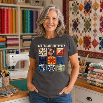 Celebrate Quilting Diversity T-shirt