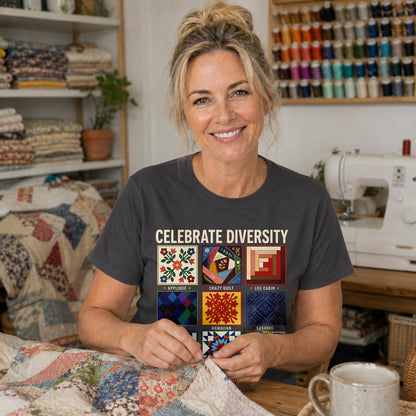 Celebrate Quilting Diversity T-shirt