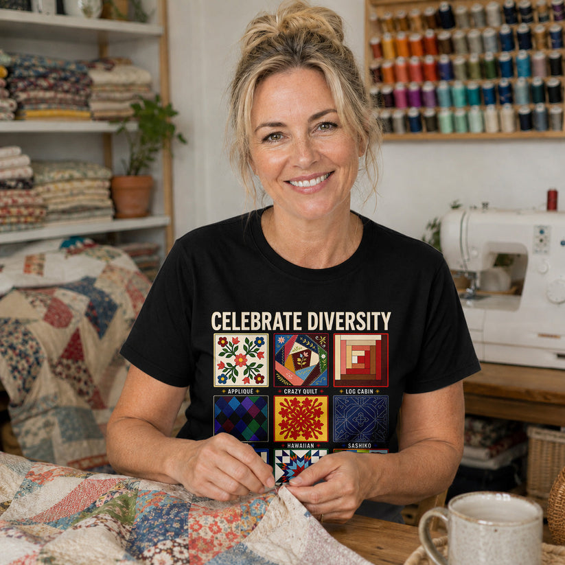 Celebrate Quilting Diversity T-shirt