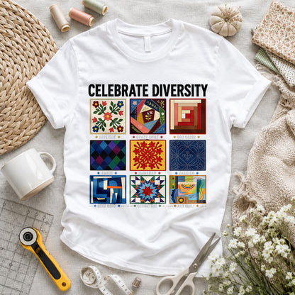 Celebrate Quilting Diversity T-shirt