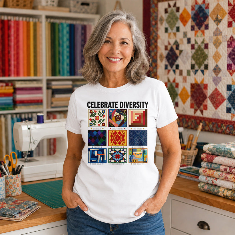 Celebrate Quilting Diversity T-shirt