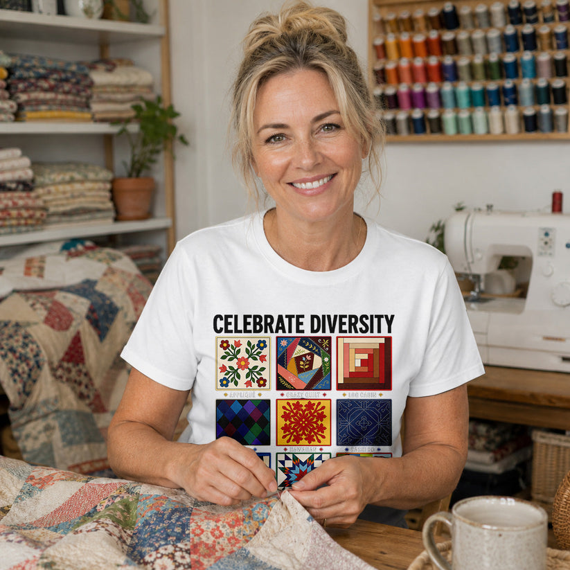 Celebrate Quilting Diversity T-shirt