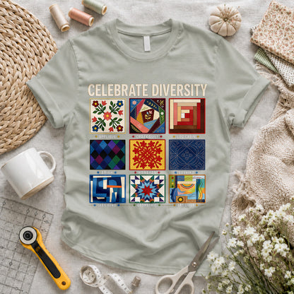 Celebrate Quilting Diversity T-shirt