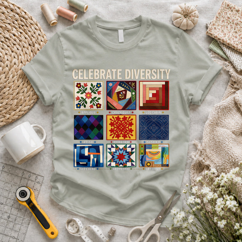 Celebrate Quilting Diversity T-shirt