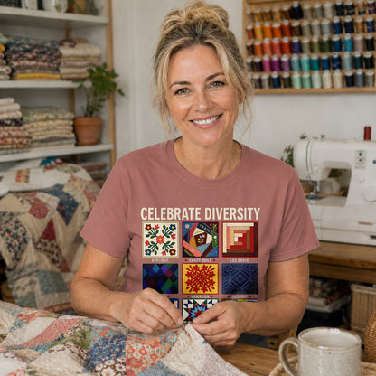Celebrate Quilting Diversity T-shirt