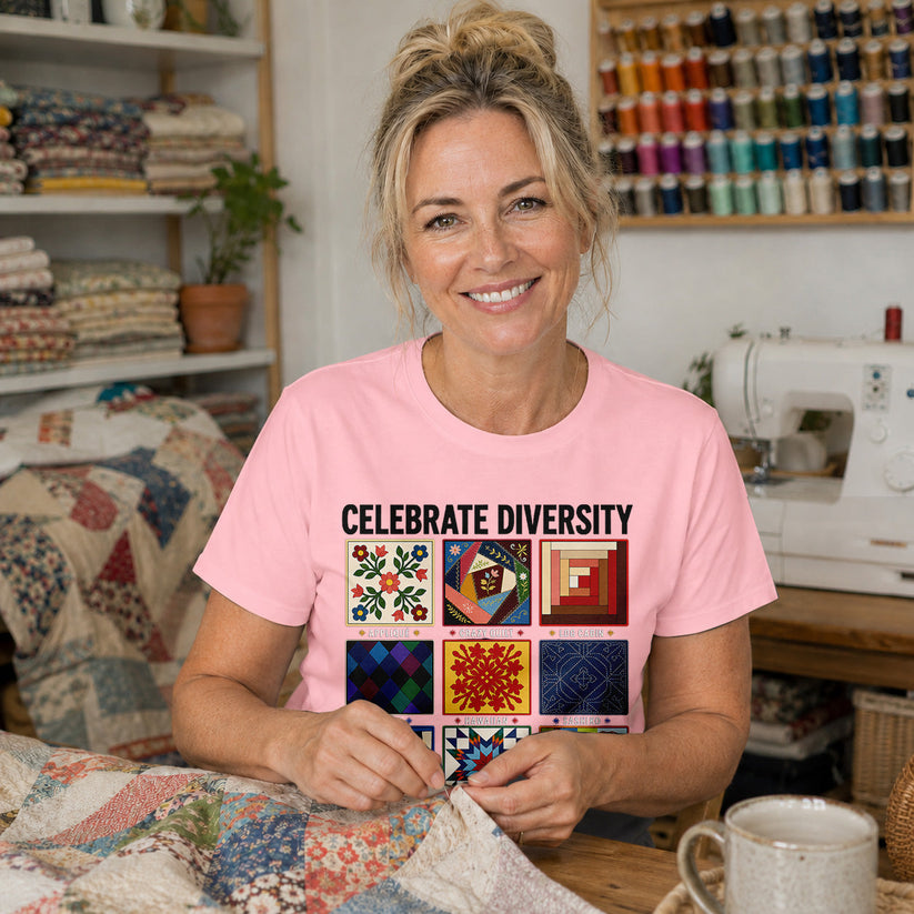 Celebrate Quilting Diversity T-shirt
