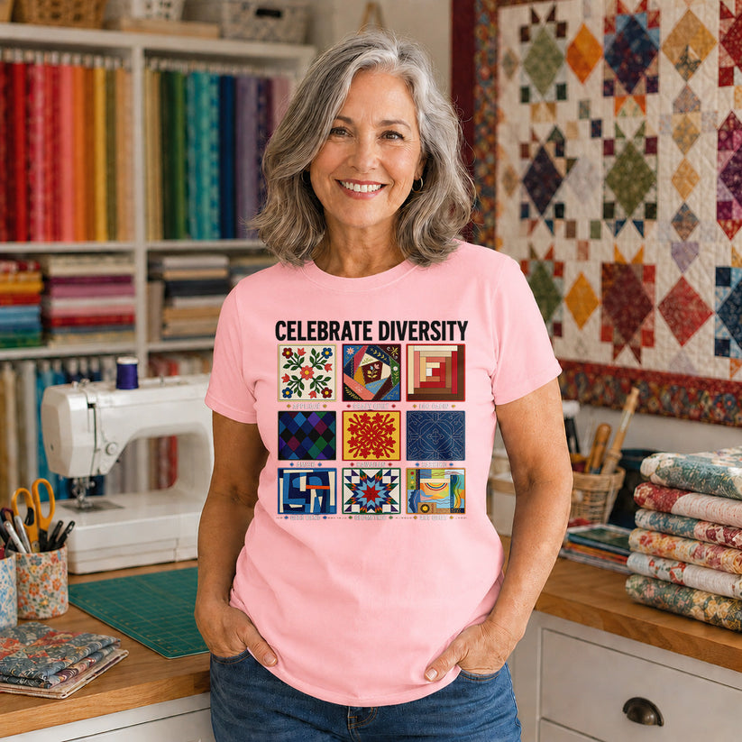 Celebrate Quilting Diversity T-shirt