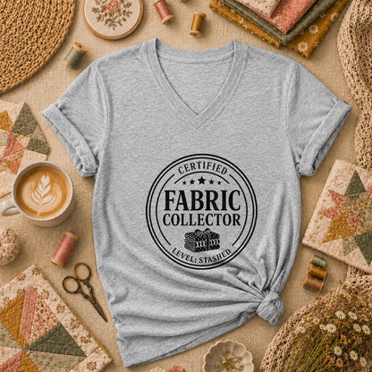Certified Fabric Collector Women's V-Neck - Sport Grey