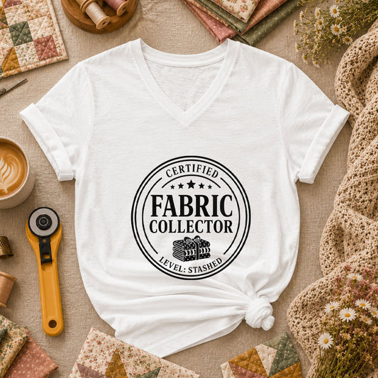 Certified Fabric Collector Women's V-Neck - White