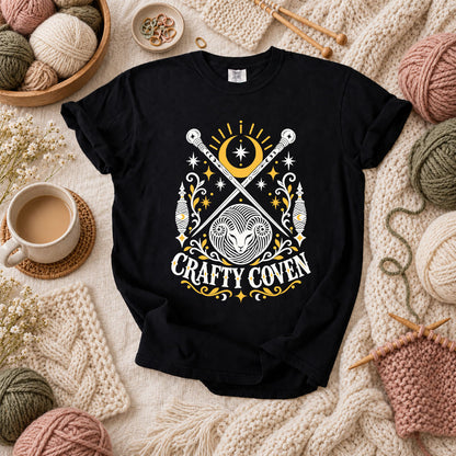 Crafty Coven Ram T-Shirt - Black
