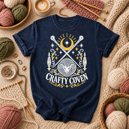 Crafty Coven Ram T-Shirt - Navy