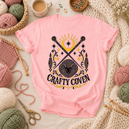 Crafty Coven Ram T-Shirt - Pink