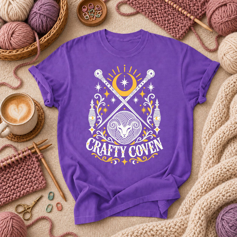 Crafty Coven Ram T-Shirt - Purple