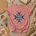 Cross Stitch Star Quilt Block Southwest T-Shirt