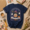 Cross Stitches And Witchy Wishes Black Cat T-Shirt