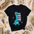Cute Dinosaur Carrying Fabric Stack Quilter Women's V-Neck