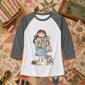 Cute Girl Hugging Quilts And Fabric Raglan Sleeve