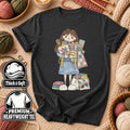 Cute Girl Hugging Quilts And Fabric T-Shirt