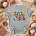 Cute Sheep Knitting Crew T-Shirt