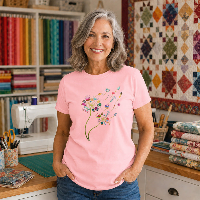 Dandelion Sewing Supplies T-shirt