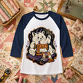 Devil Kitten Quilting Halloween Raglan Sleeve