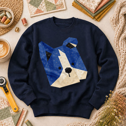Dog Head Long Sleeve - Navy