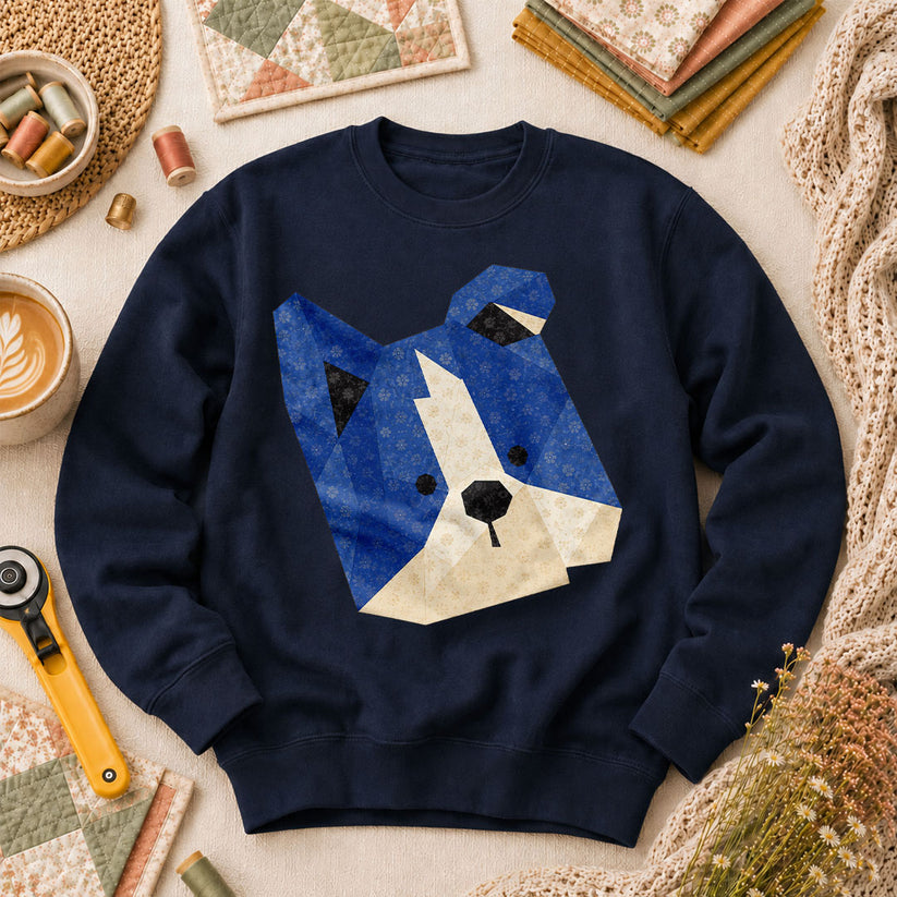 Dog Head Long Sleeve - Navy