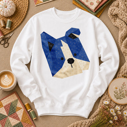 Dog Head Long Sleeve - White
