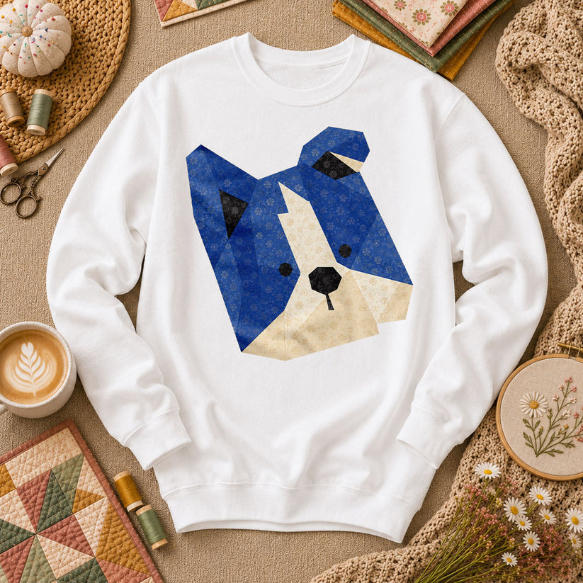 Dog Head Long Sleeve - White