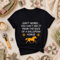 Dont Worry Cant See It From Galloping Horse Women's V-Neck