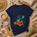 Dragon Quilter Fantasy Sewing With Fabric Stack Women's V-Neck