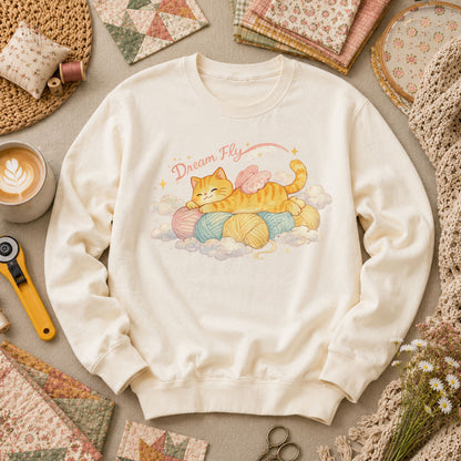 Dream Fly Kitten With Wings Long Sleeve - Natural