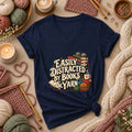 Easily Distracted By Books And Yarn Women's V-Neck