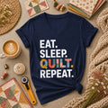 Eat Sleep Quilt Repeat Women's V-Neck