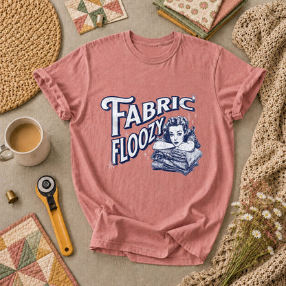 Fabric Floozy Funny Quilter T-Shirt - Heather Mauve