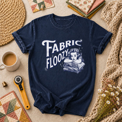 Fabric Floozy Funny Quilter T-Shirt - Navy