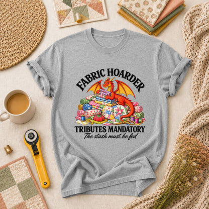 Fabric Hoarder Tributes Mandatory Dragon T-Shirt - Athletic Heather