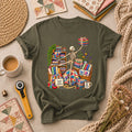 Fabric Is My Therapy Skeleton T-Shirt