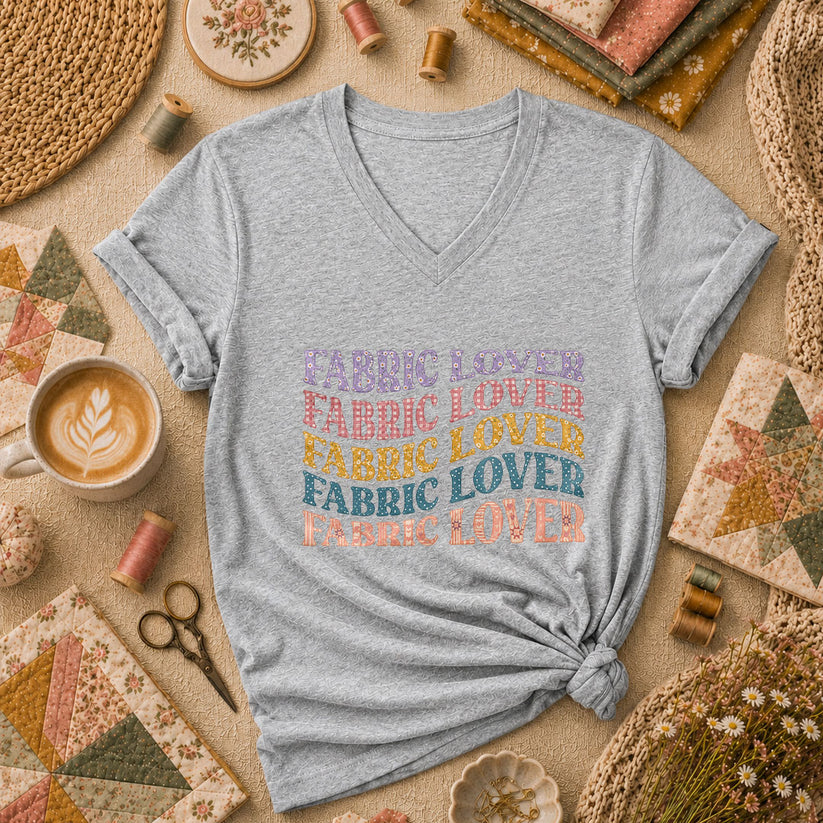 Fabric Lover Women's V-Neck - Sport Grey