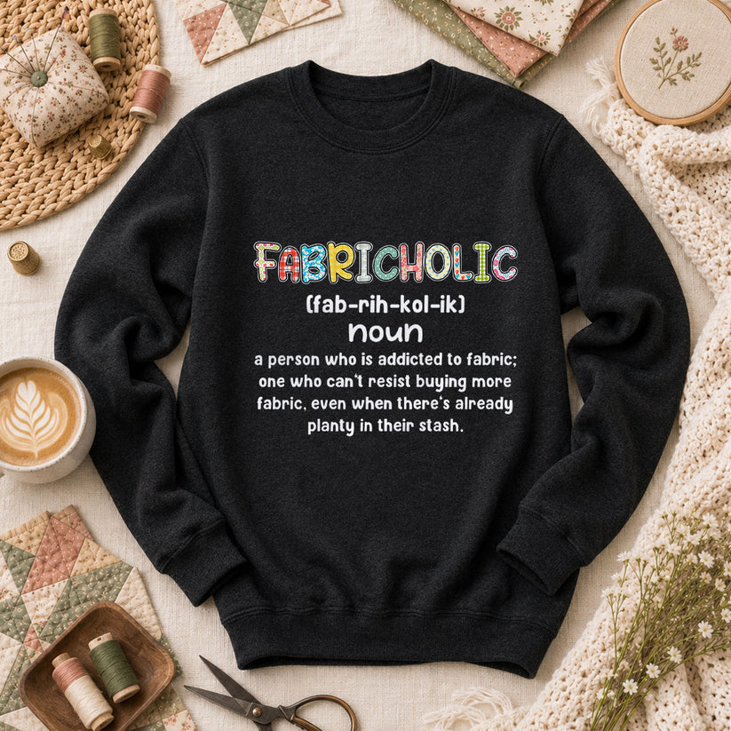 Fabricholic Definition Long Sleeve - Black