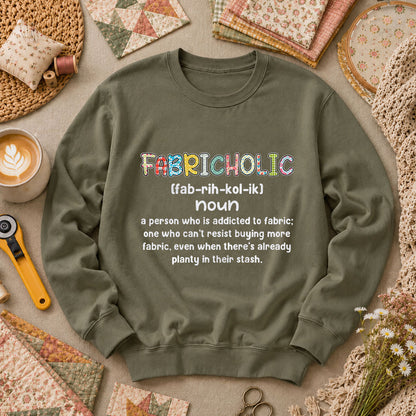 Fabricholic Definition Long Sleeve - Military Green