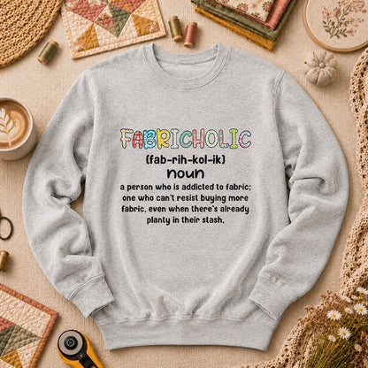 Fabricholic Definition Long Sleeve - Sport Grey